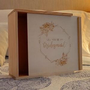 Bridesmaid wooden box